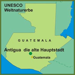 Die alte Haupstadt Guatemals mit ihren kolonialen Erbe ist UNESCO Welterbe